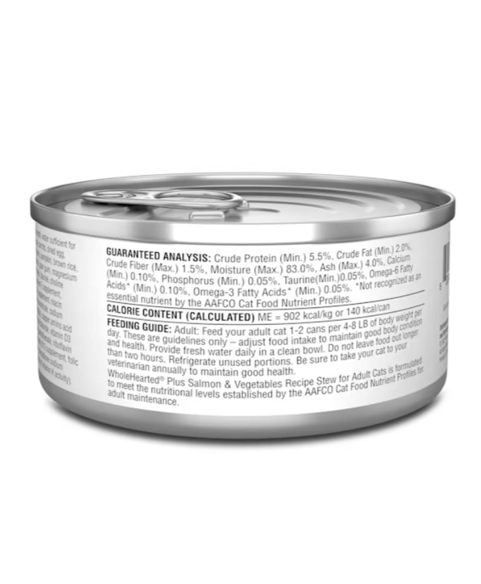 Plus Salmon & Vegetables Recipe Stew Wet Cat Food, 5.5 oz., Case of 12